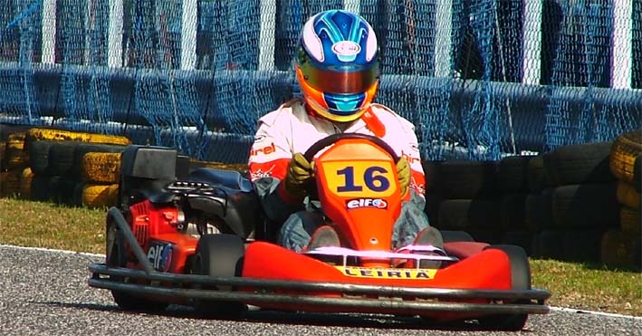 Para 1ª participação na Nacional Kart, Gonçalo Rodrigues deu muito boa conta de si.