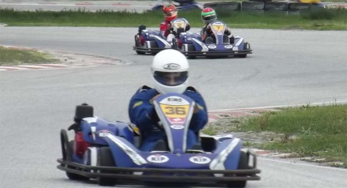 Excelente prova de Bernardo Silva (36), a mostrar que o Troféu Nacional Kart, é uma boa escola para pilotos mais novos.