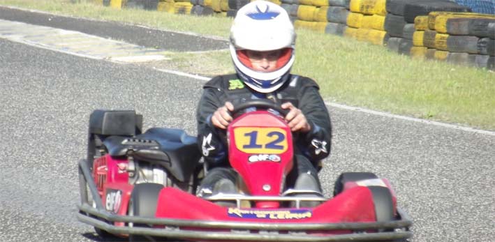 Carlos Malta, esteve ausente da Nacional Kart, desde 2007. Mas, quem sabe não esquece e a prová-lo, está o 2º melhor registo da prova.  