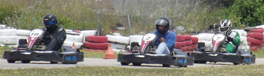 A segunda animação da prova, foi a "luta" entre a Squadra Spetto (18), MadSpeed (2) e Kart Old Racing School (7).